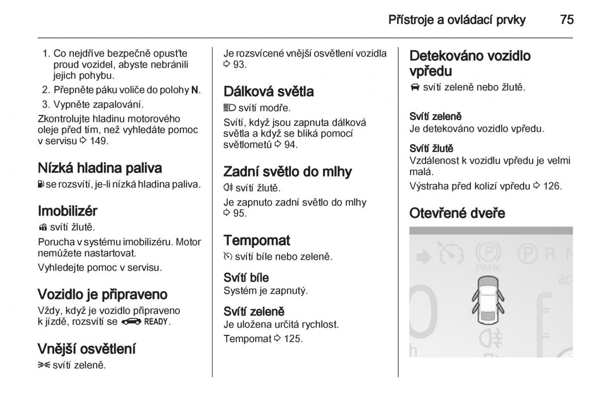 Opel Ampera navod k obsludze / page 77