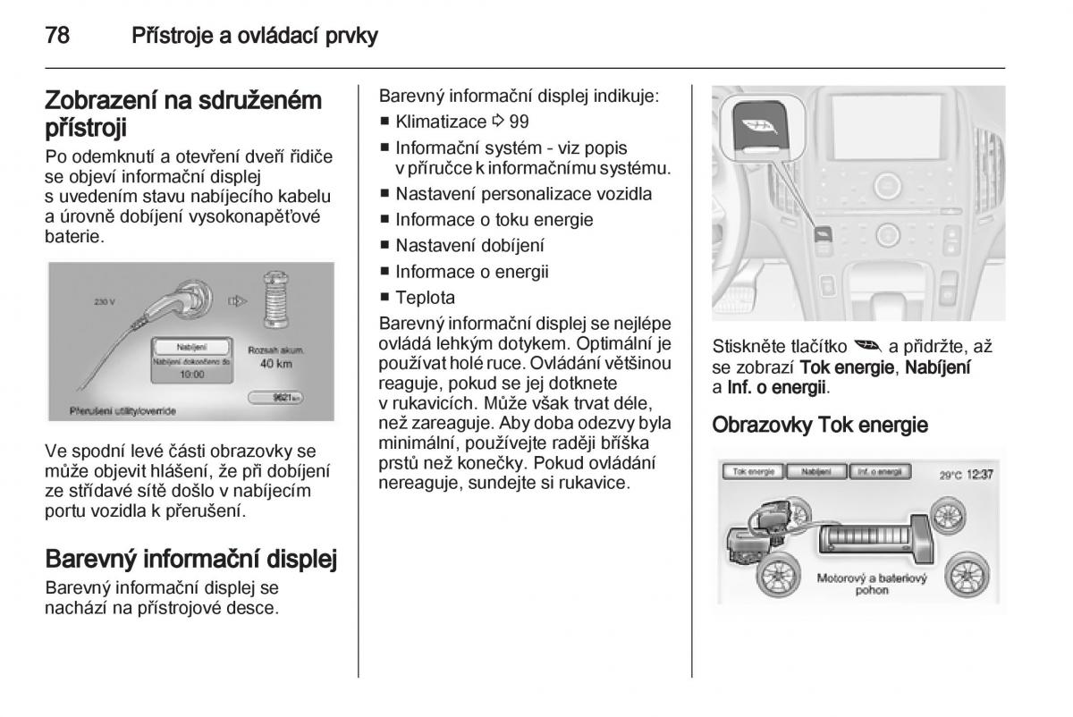 Opel Ampera navod k obsludze / page 80