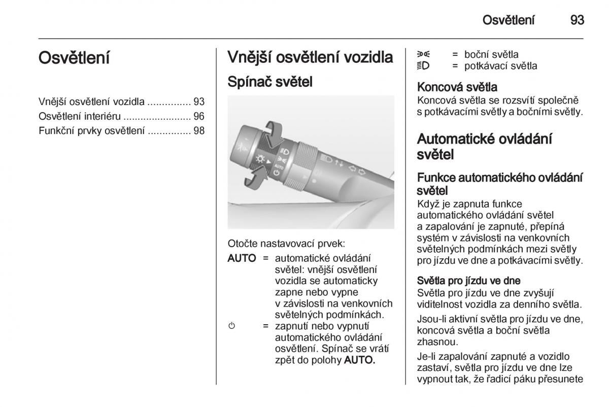 Opel Ampera navod k obsludze / page 95