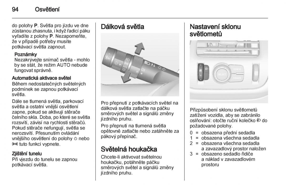 Opel Ampera navod k obsludze / page 96