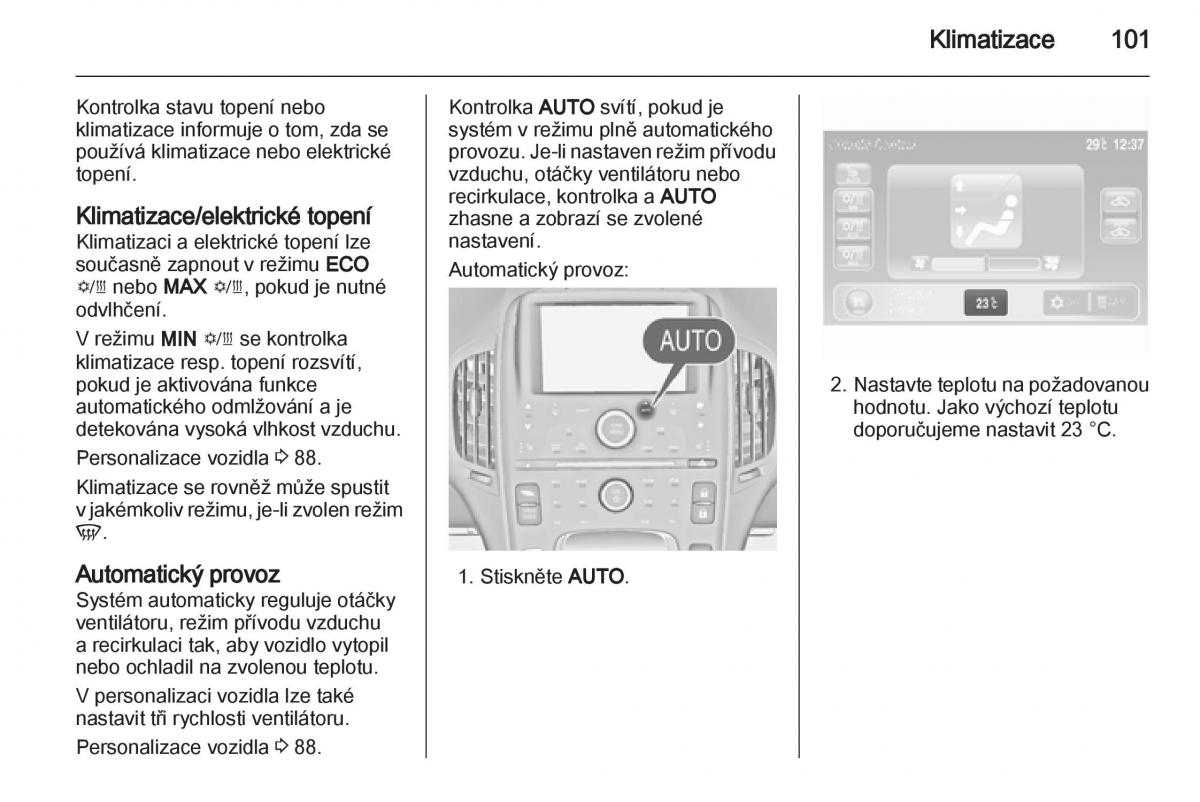 Opel Ampera navod k obsludze / page 103