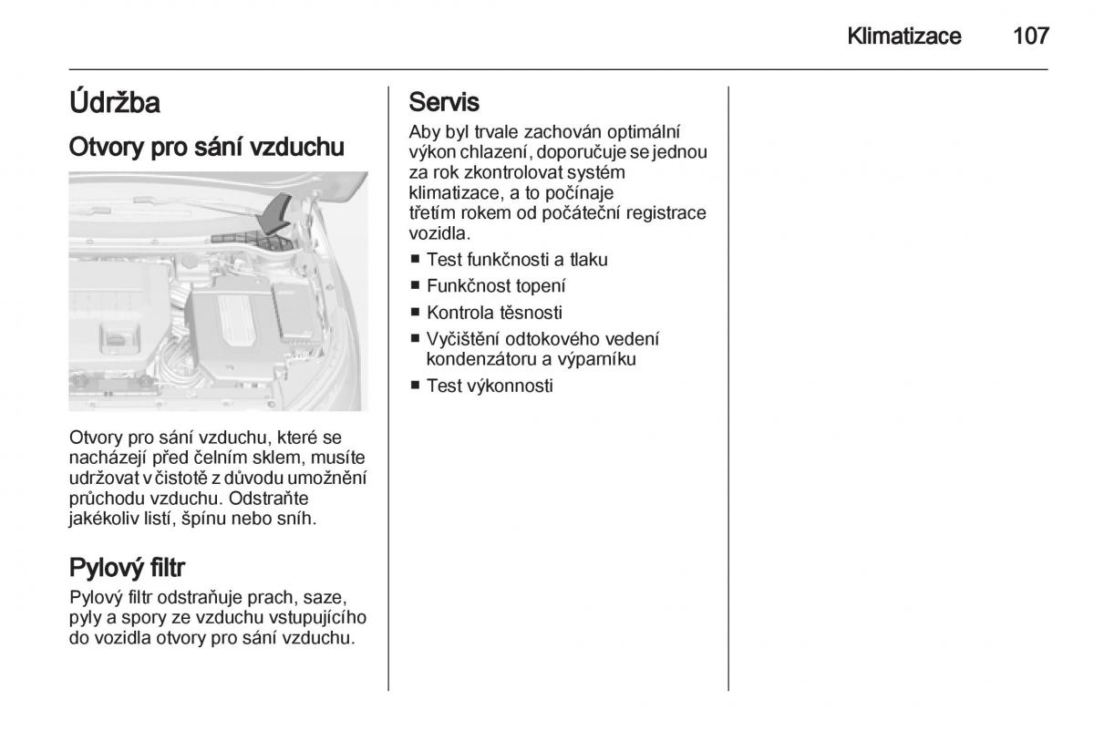 Opel Ampera navod k obsludze / page 109