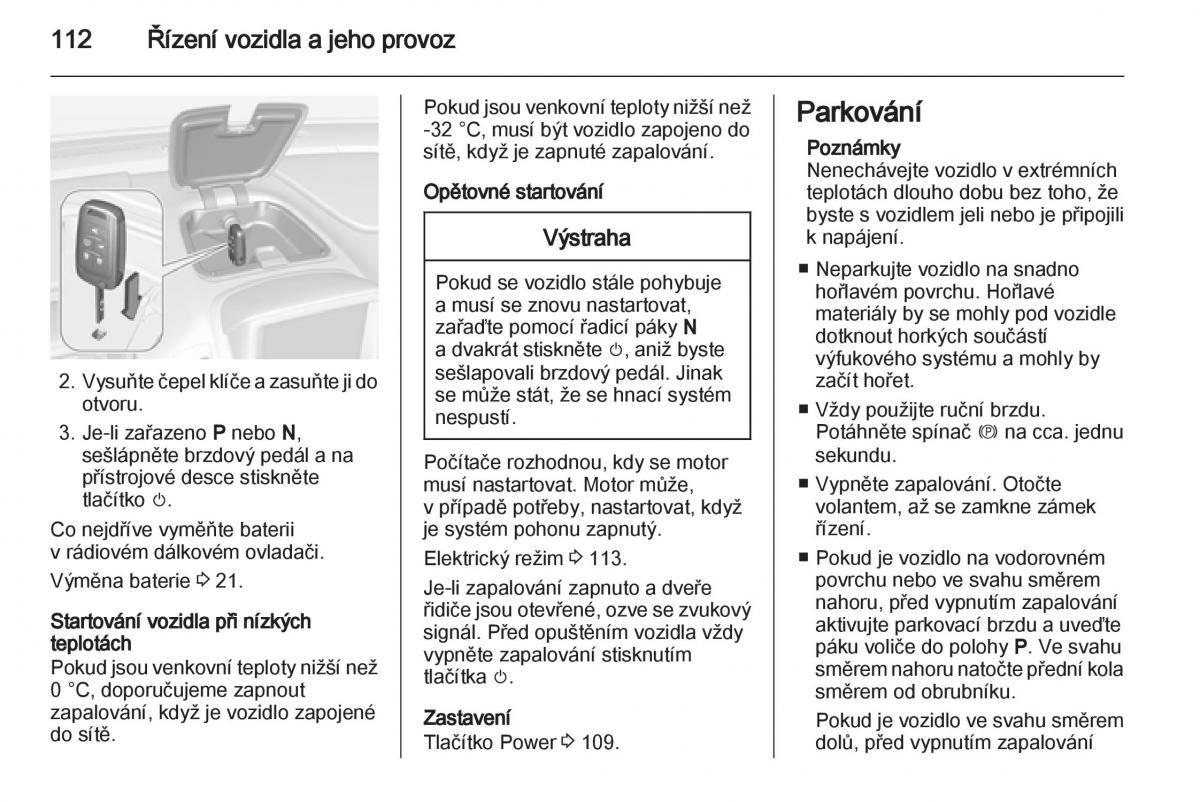 Opel Ampera navod k obsludze / page 114