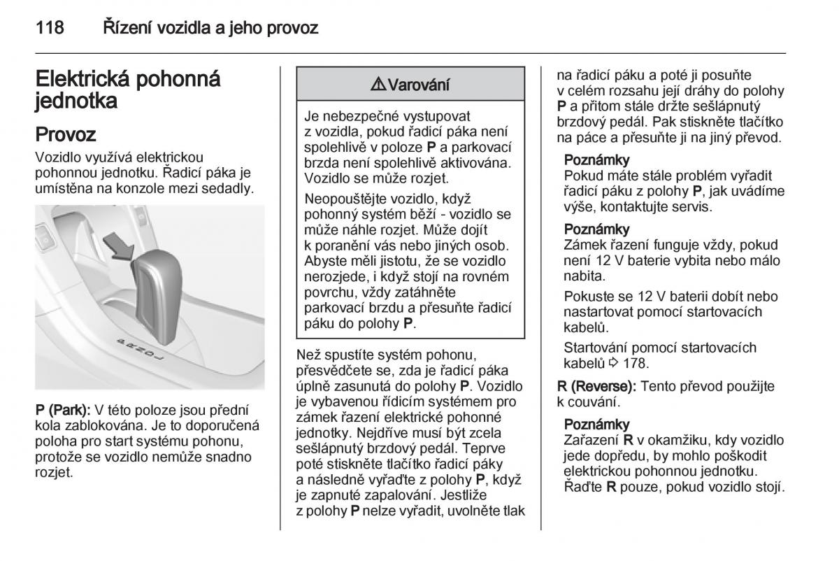 Opel Ampera navod k obsludze / page 120