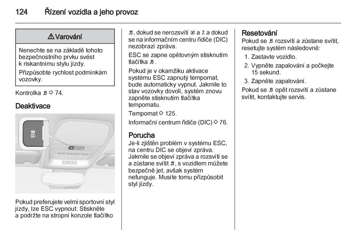 Opel Ampera navod k obsludze / page 126