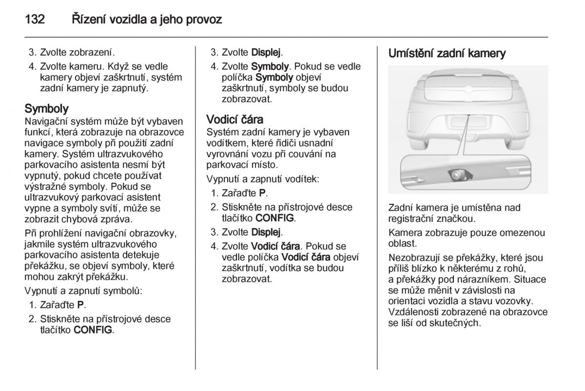 Opel Ampera navod k obsludze / page 134