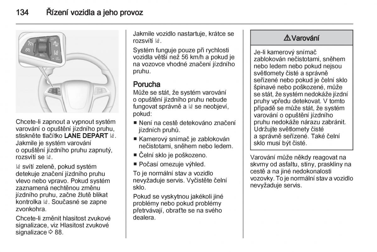 Opel Ampera navod k obsludze / page 136