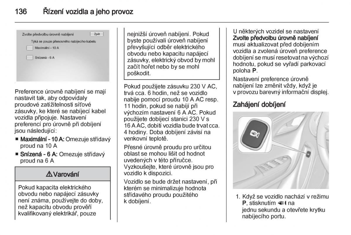 Opel Ampera navod k obsludze / page 138