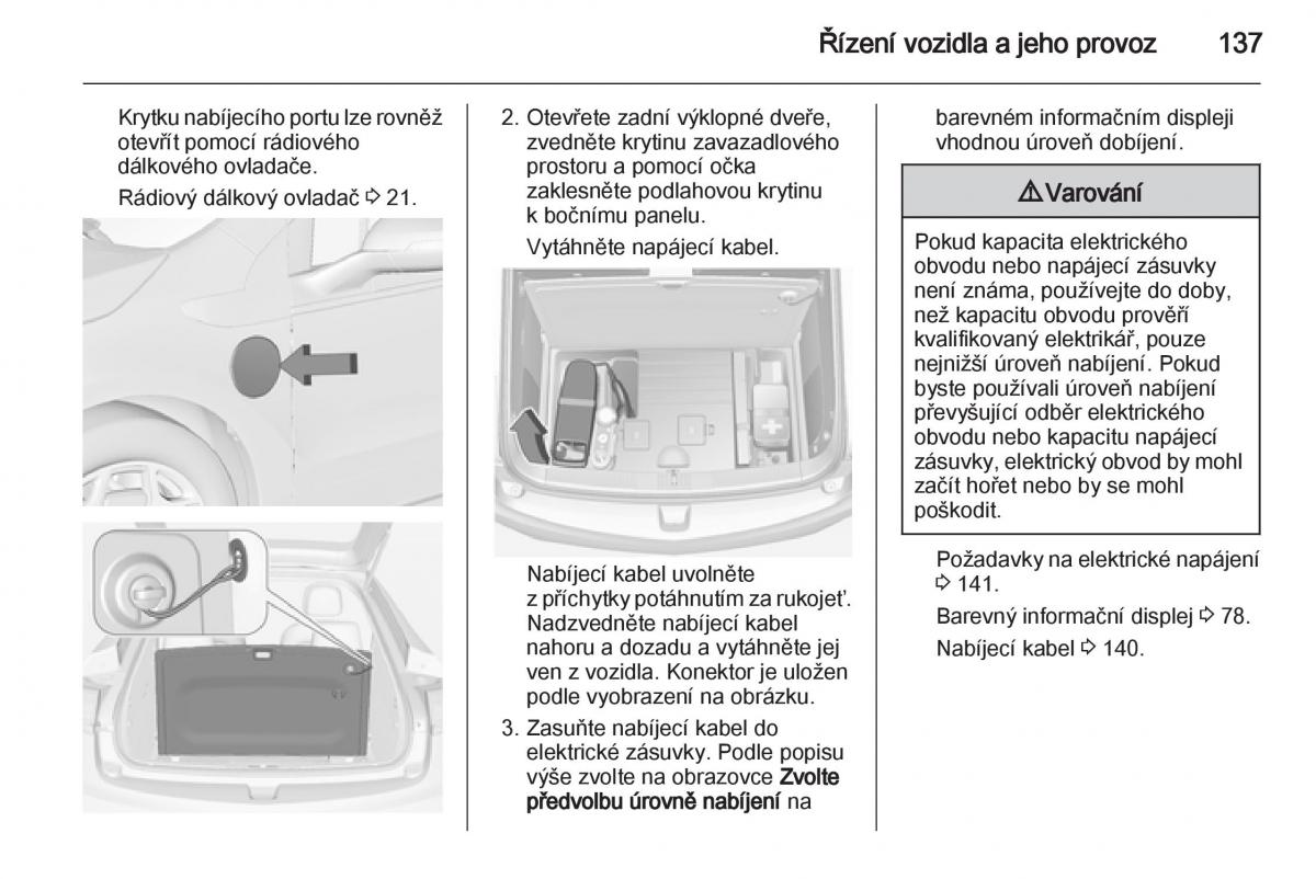 Opel Ampera navod k obsludze / page 139