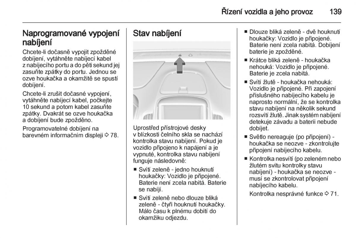 Opel Ampera navod k obsludze / page 141