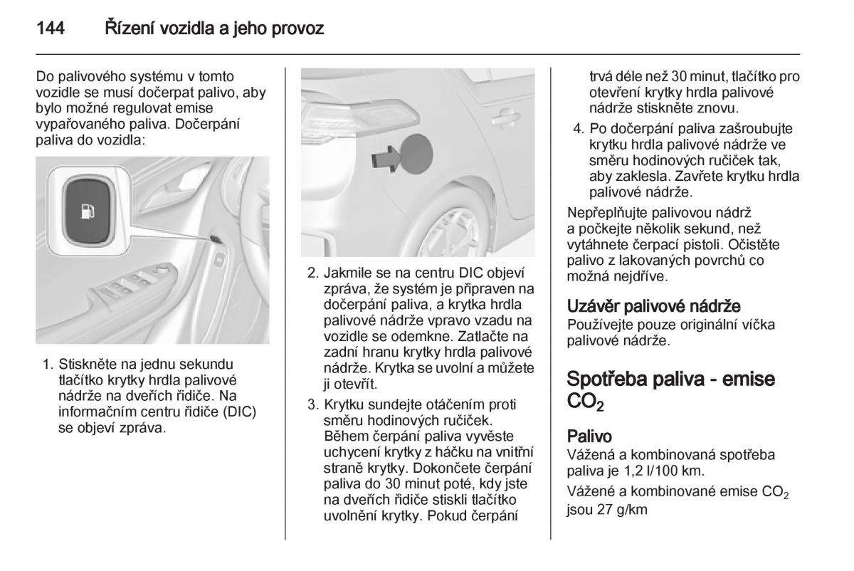 Opel Ampera navod k obsludze / page 146