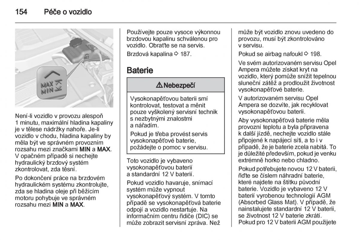 Opel Ampera navod k obsludze / page 156