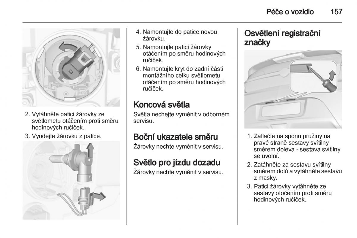 Opel Ampera navod k obsludze / page 159