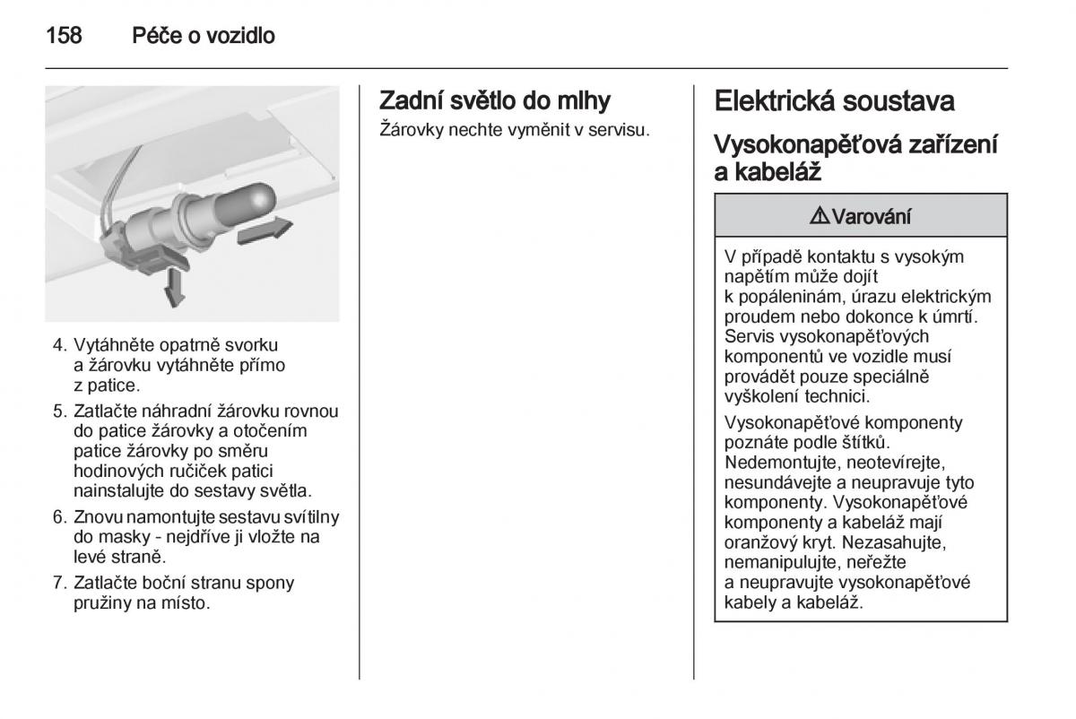 Opel Ampera navod k obsludze / page 160