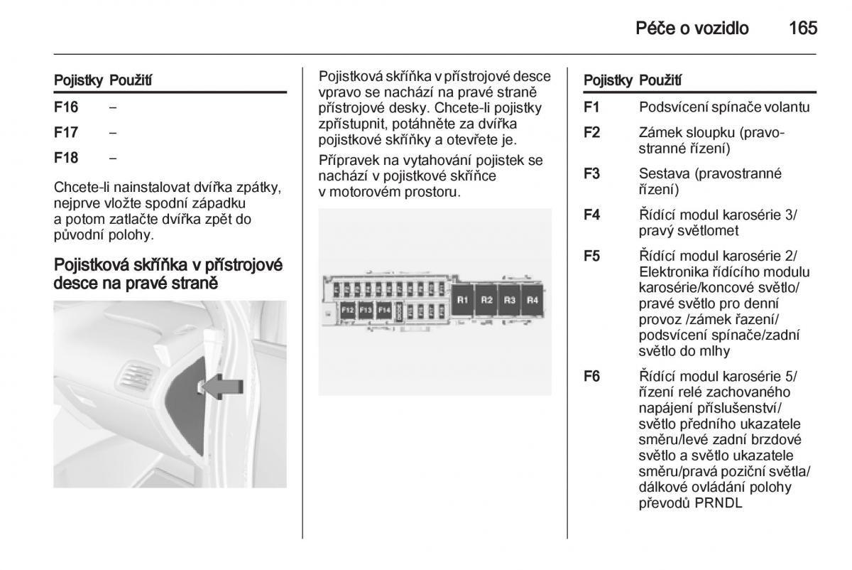 Opel Ampera navod k obsludze / page 167