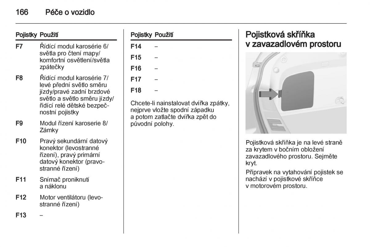 Opel Ampera navod k obsludze / page 168