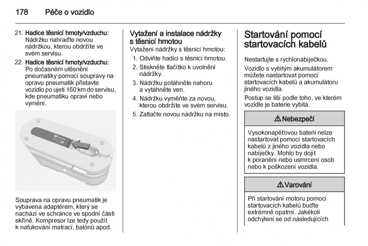 Opel Ampera navod k obsludze / page 180