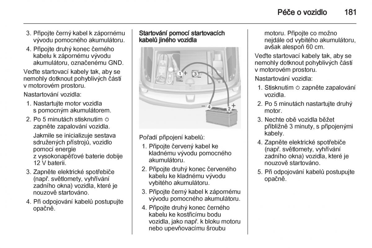 Opel Ampera navod k obsludze / page 183