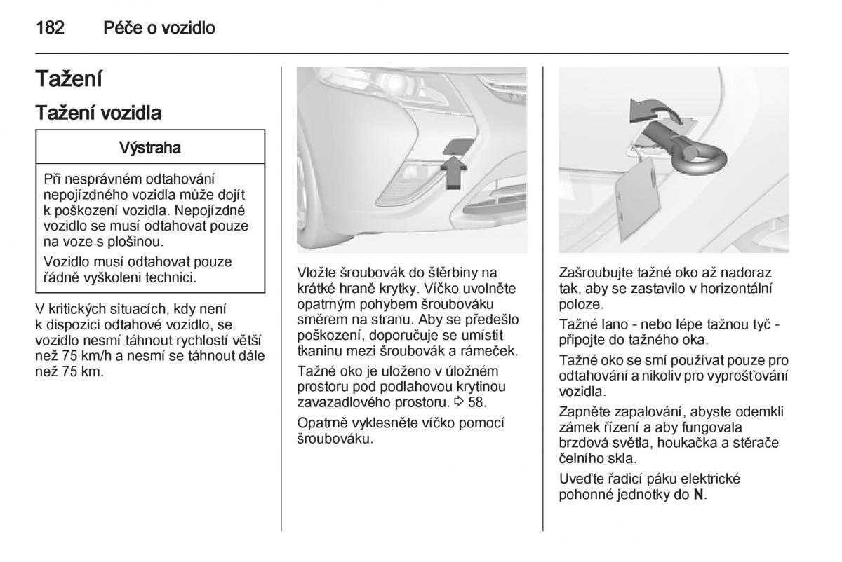 Opel Ampera navod k obsludze / page 184