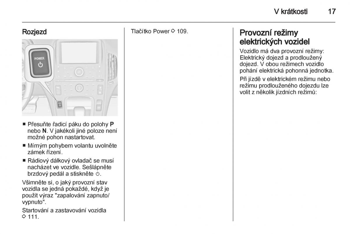 Opel Ampera navod k obsludze / page 19