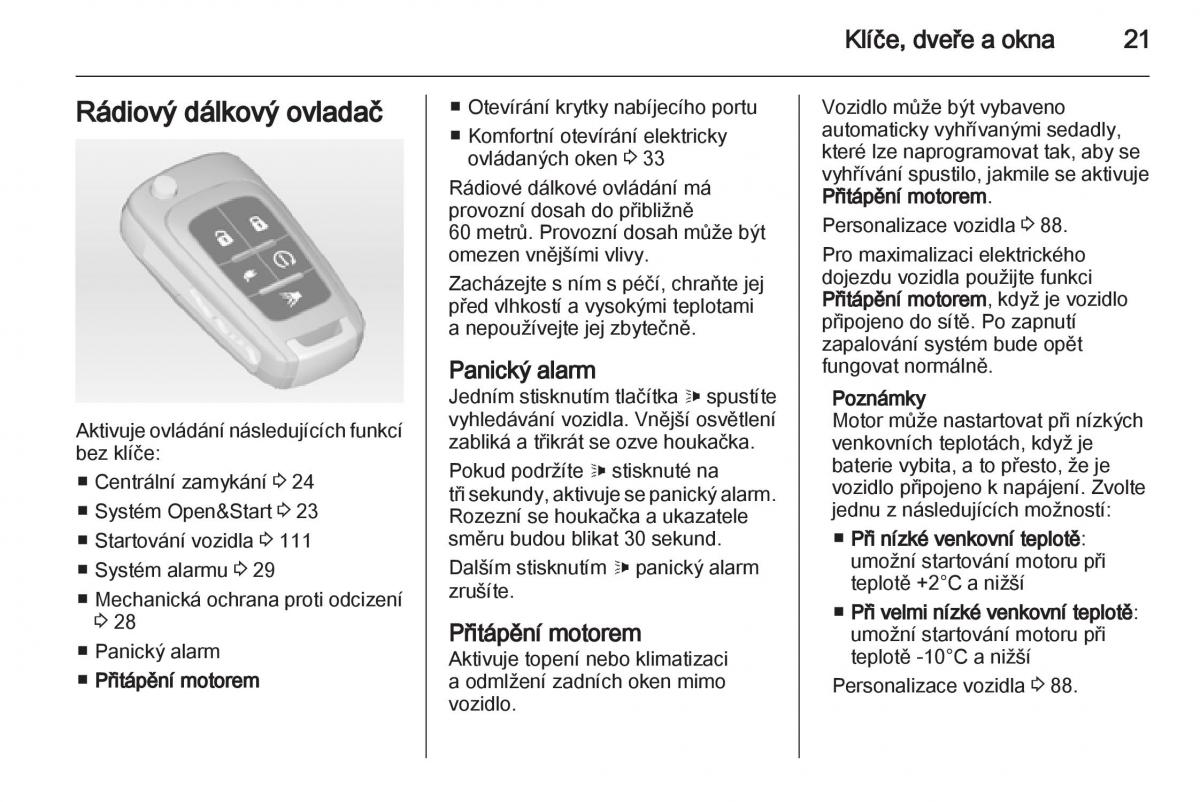 Opel Ampera navod k obsludze / page 23