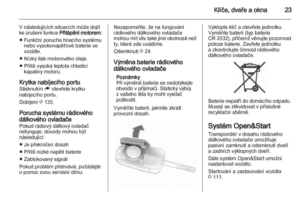 Opel Ampera navod k obsludze / page 25