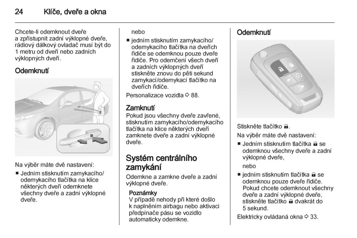 Opel Ampera navod k obsludze / page 26