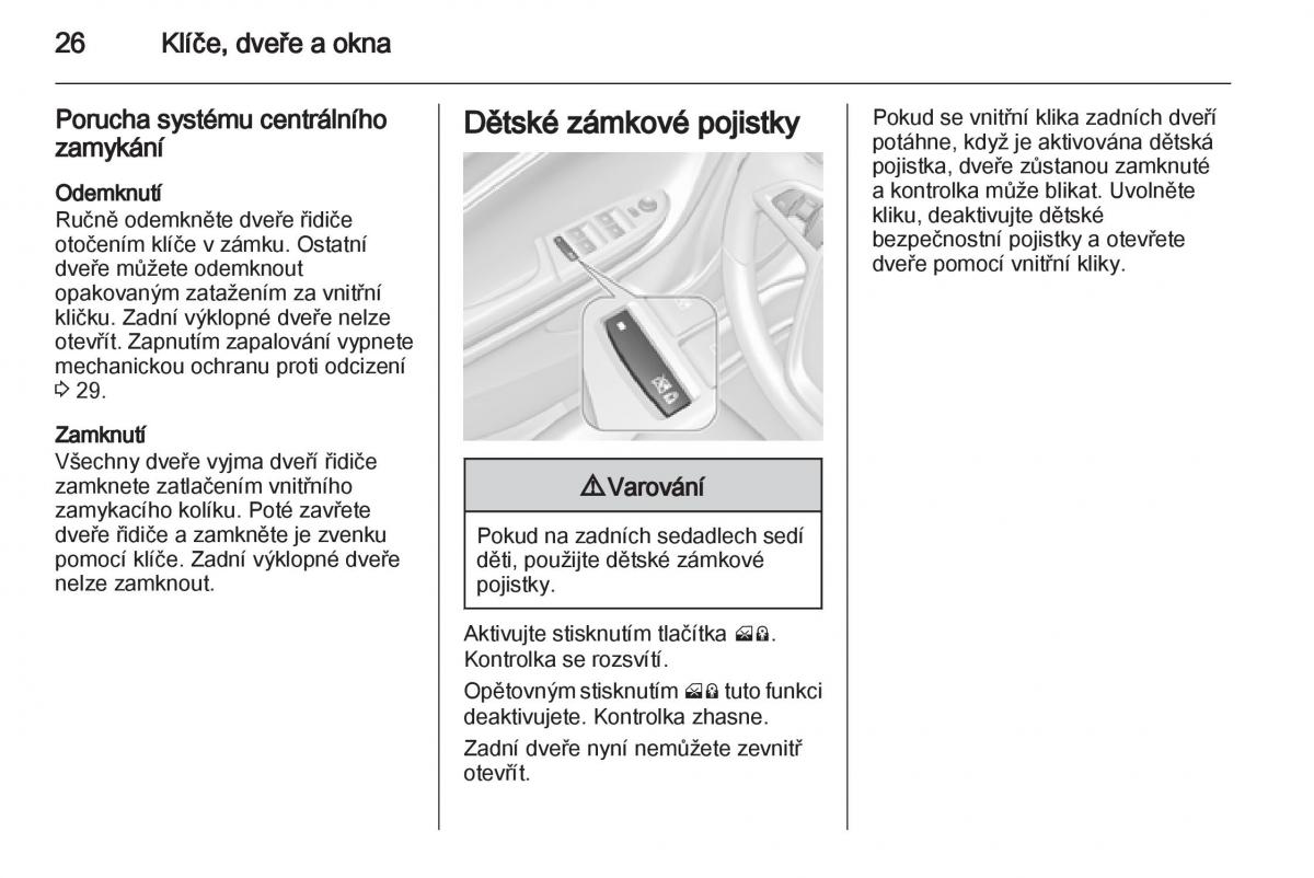 Opel Ampera navod k obsludze / page 28