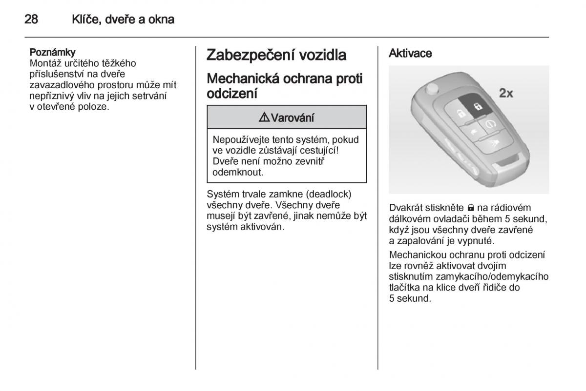 Opel Ampera navod k obsludze / page 30