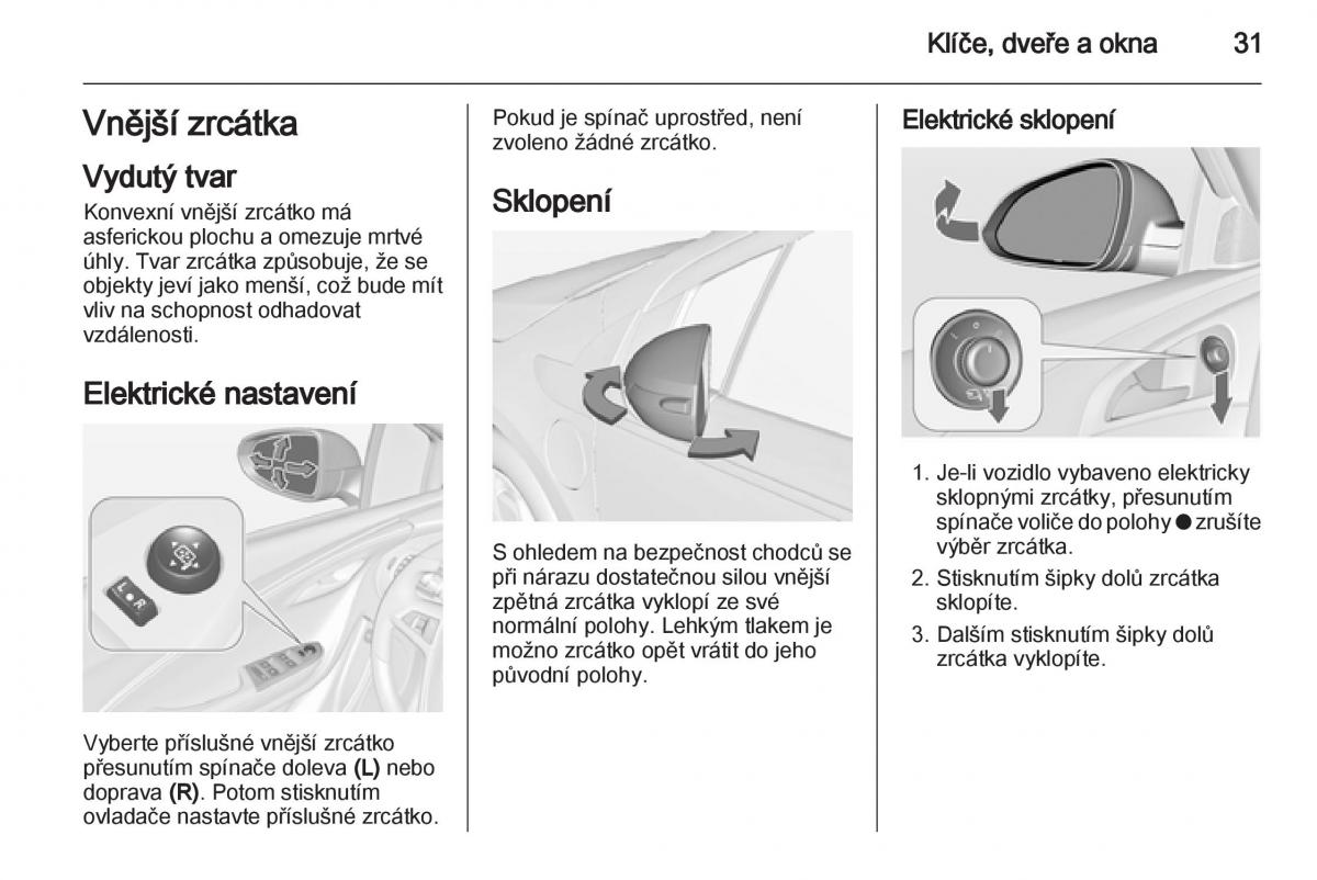 Opel Ampera navod k obsludze / page 33