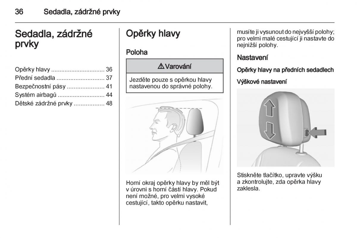 Opel Ampera navod k obsludze / page 38