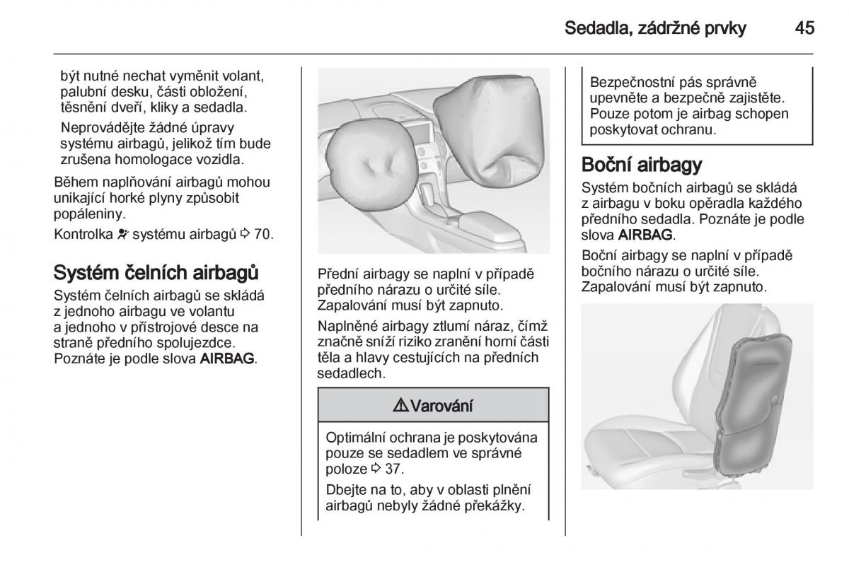 Opel Ampera navod k obsludze / page 47