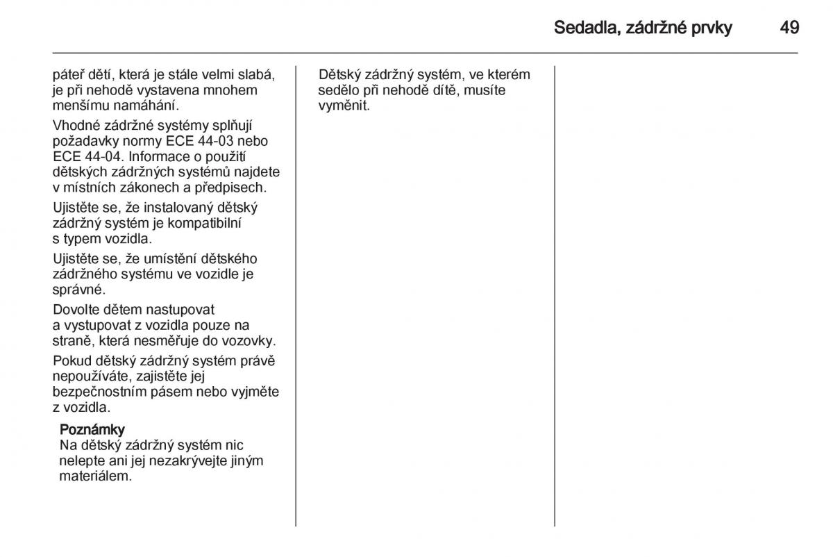 Opel Ampera navod k obsludze / page 51