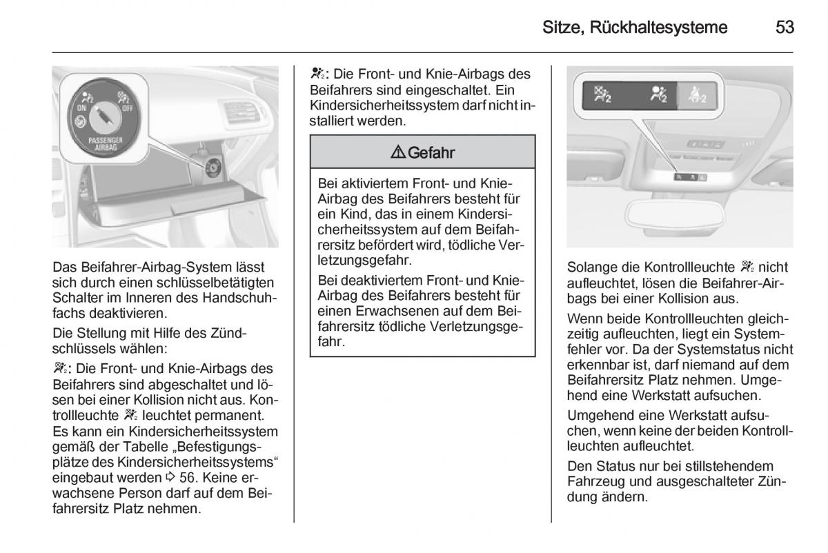 Opel Ampera Handbuch / page 55