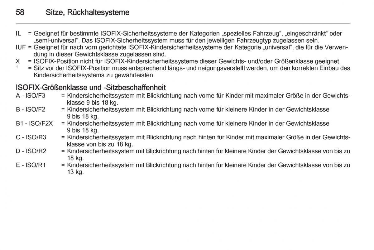 Opel Ampera Handbuch / page 60