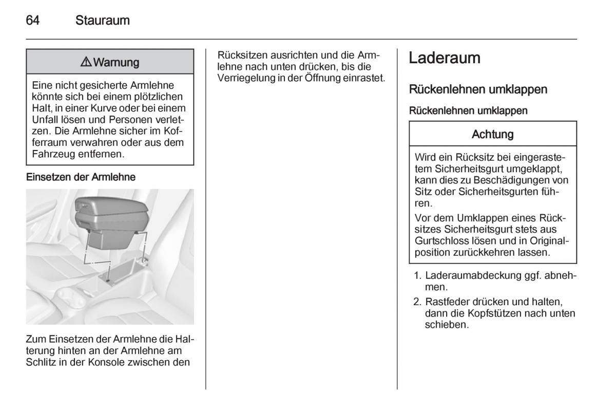 Opel Ampera Handbuch / page 66