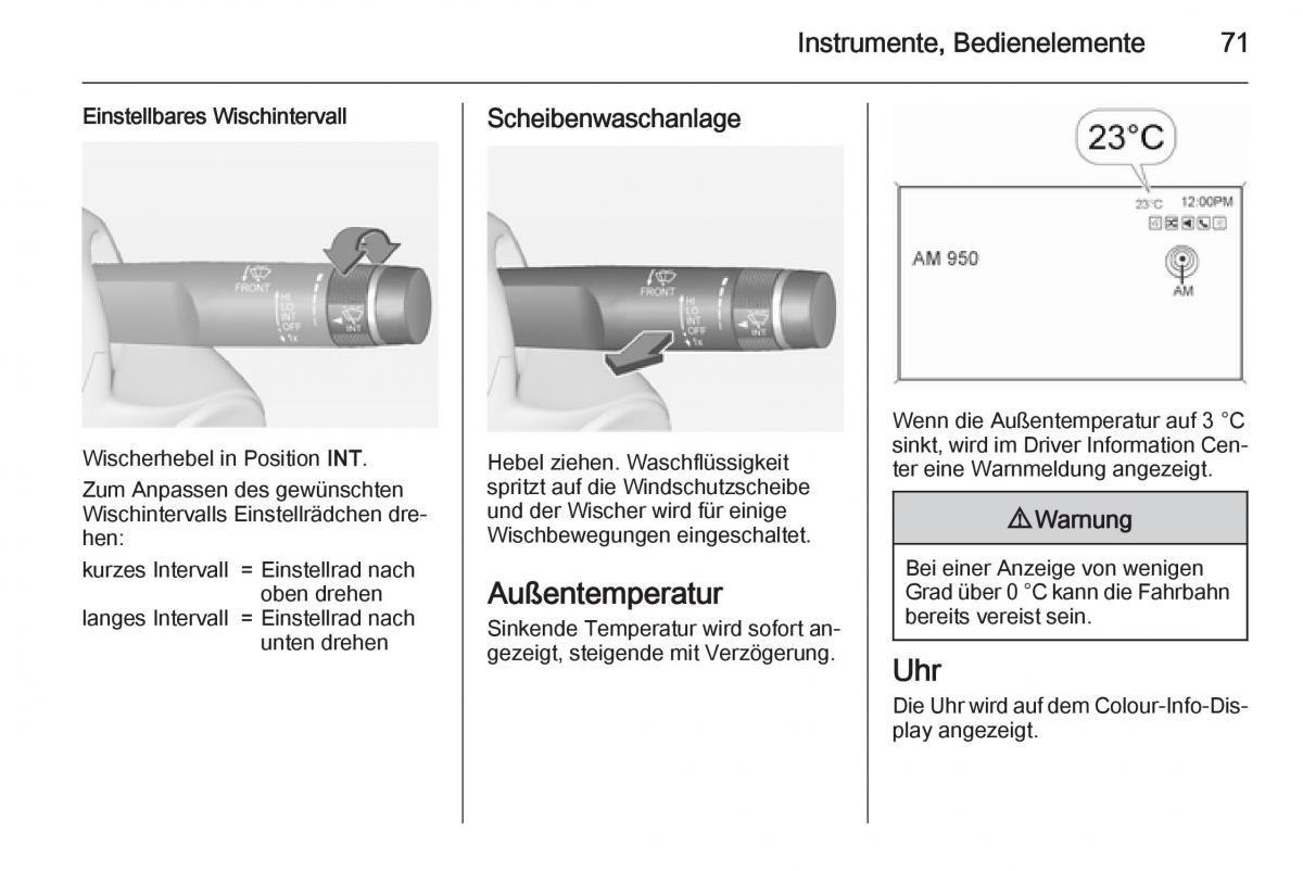 Opel Ampera Handbuch / page 73