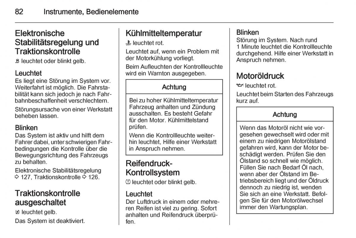 Opel Ampera Handbuch / page 84