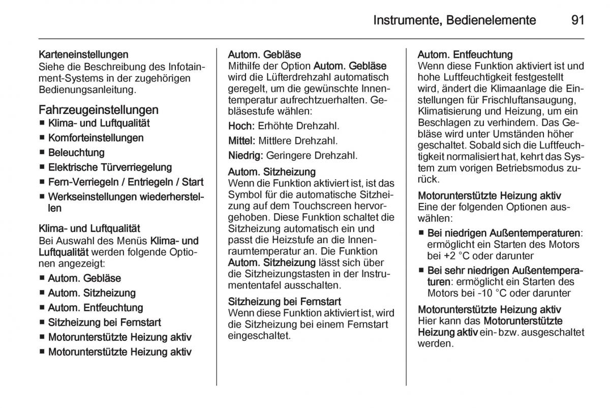 Opel Ampera Handbuch / page 93