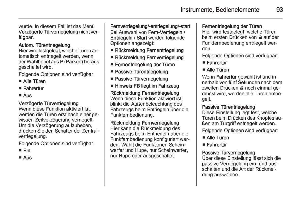 Opel Ampera Handbuch / page 95