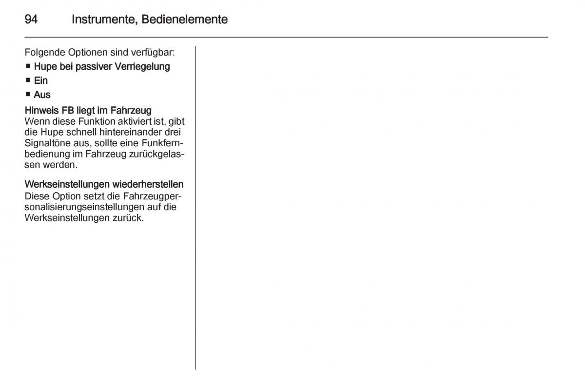 Opel Ampera Handbuch / page 96