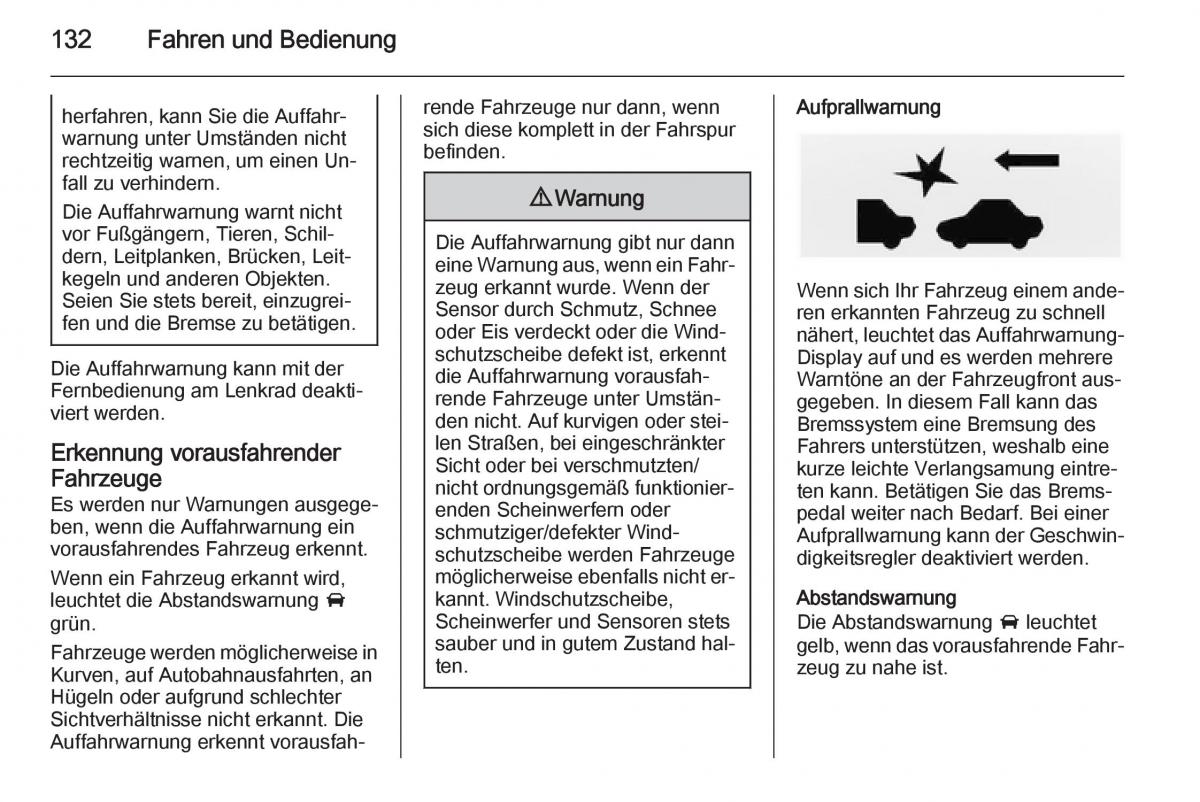 Opel Ampera Handbuch / page 134