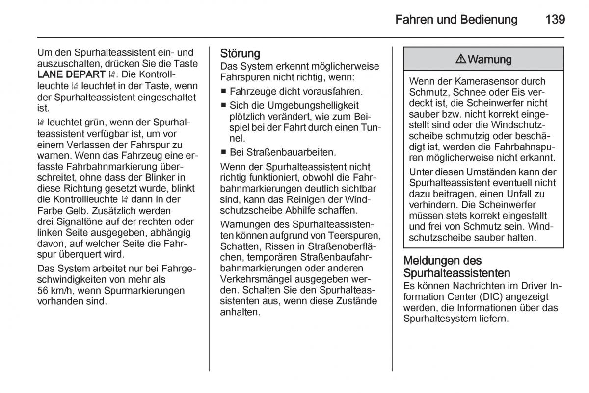 Opel Ampera Handbuch / page 141