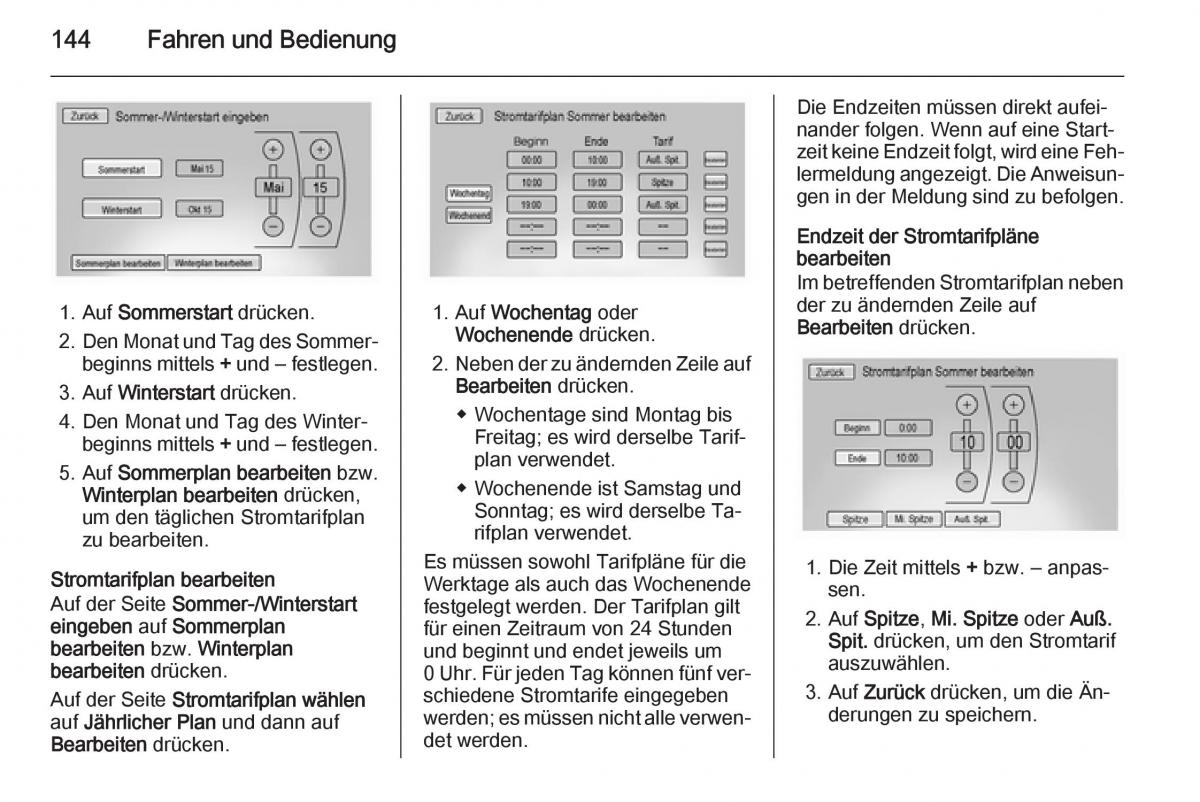 Opel Ampera Handbuch / page 146