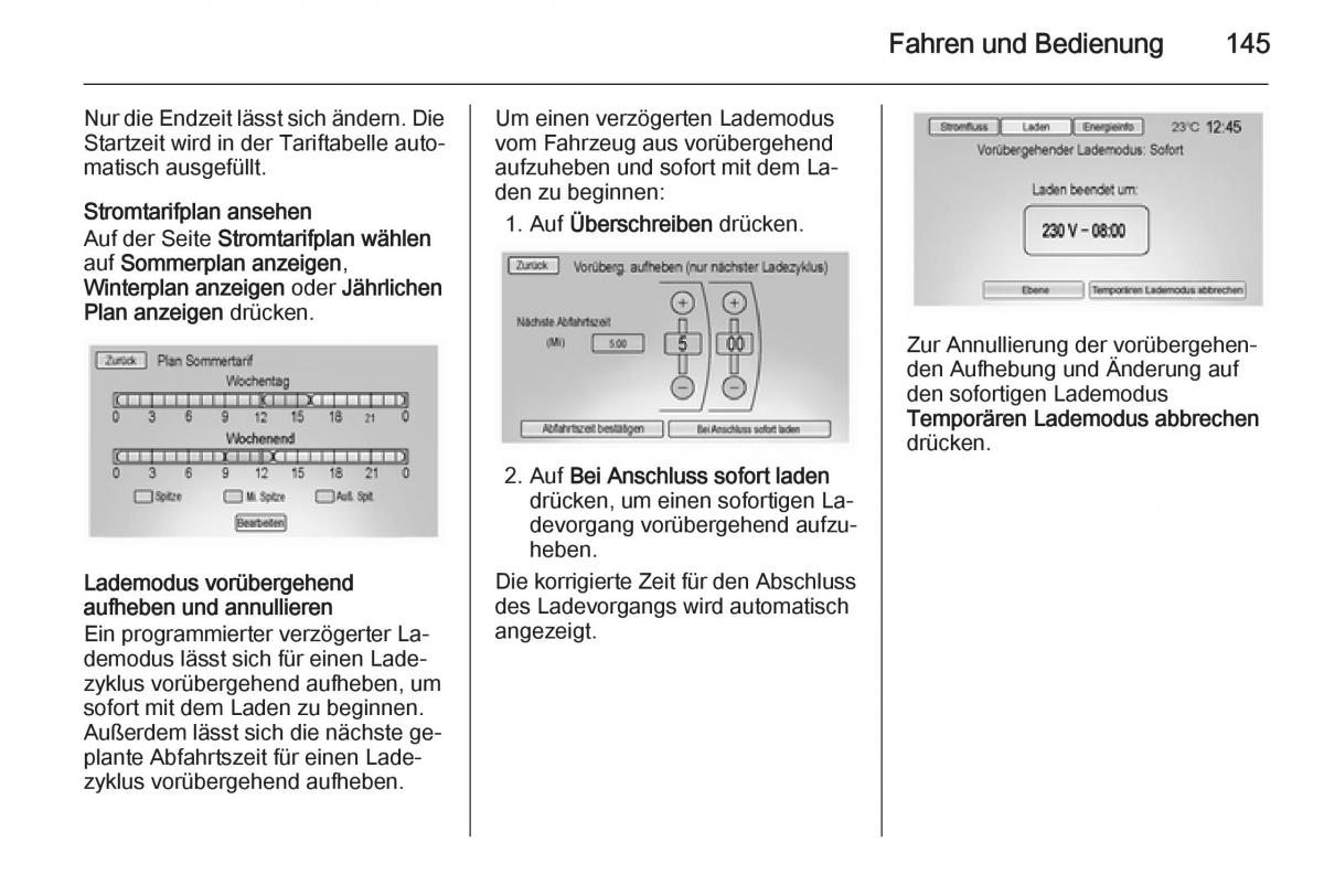 Opel Ampera Handbuch / page 147