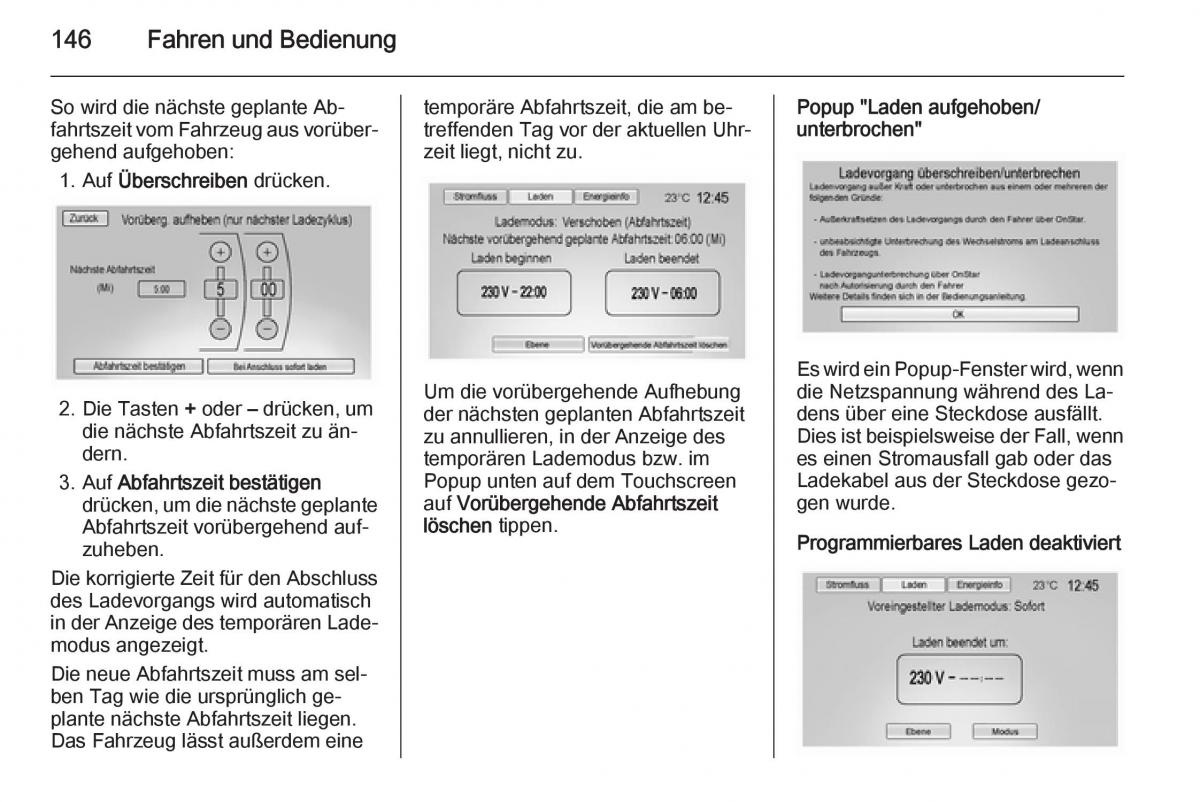 Opel Ampera Handbuch / page 148