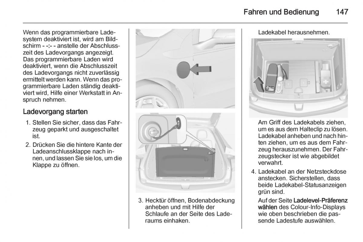 Opel Ampera Handbuch / page 149