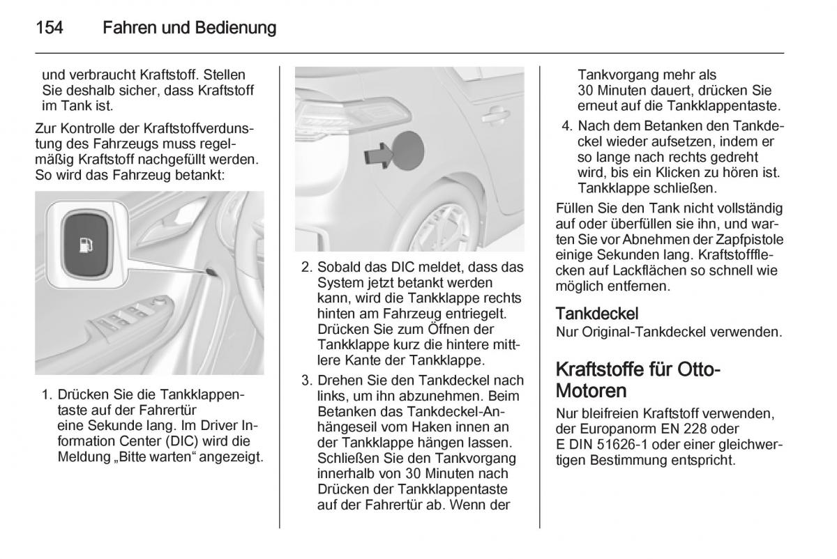 Opel Ampera Handbuch / page 156