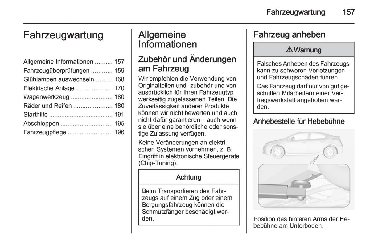 Opel Ampera Handbuch / page 159