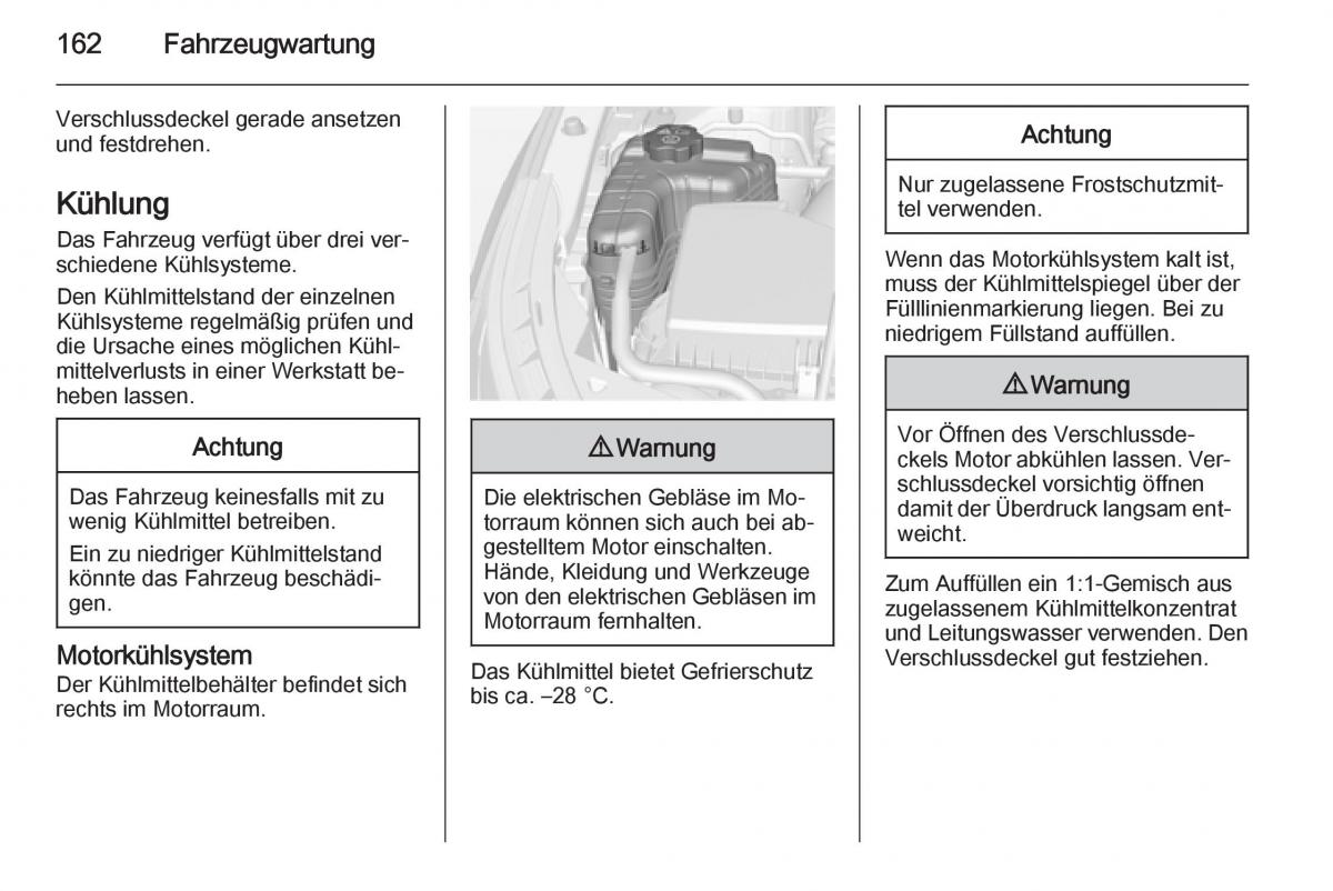 Opel Ampera Handbuch / page 164